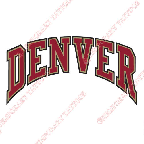 Denver Pioneers Customize Temporary Tattoos Stickers NO.4255